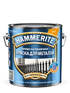 Краска для металлических поверхностей алкидная Hammerite гладкая серая RAL 7042 2 л.