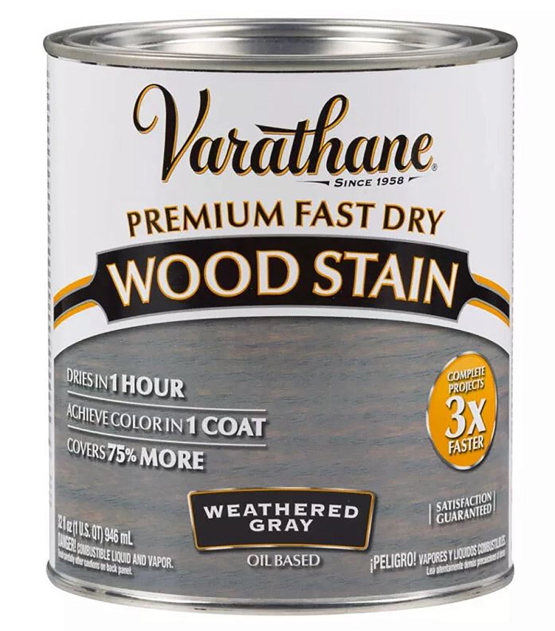 Масло тонирующее быстросохнущее Varathane Fast Dry Wood Stain графит 0,946 л.