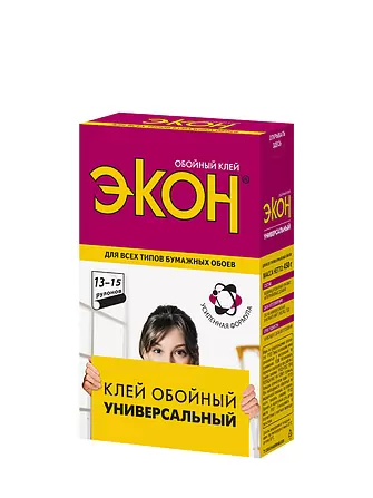 Экон Универсальный Клей обойный для бумажных обоев Экон Универсальный Клей обойный для бумажных обоев