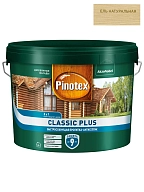 Пропитка декоративная для защиты древесины Pinotex Classic Plus 3 в 1 ель натуральная 9 л.