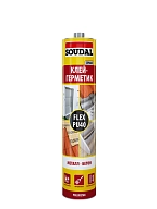 Герметик полиуретановый универсальный Soudal Flex PU 40 серый 300 мл.