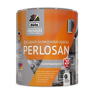 Краска фасадная силиконовая самоочищающаяся Dufa Premium Perlosan база 1 0,9 л