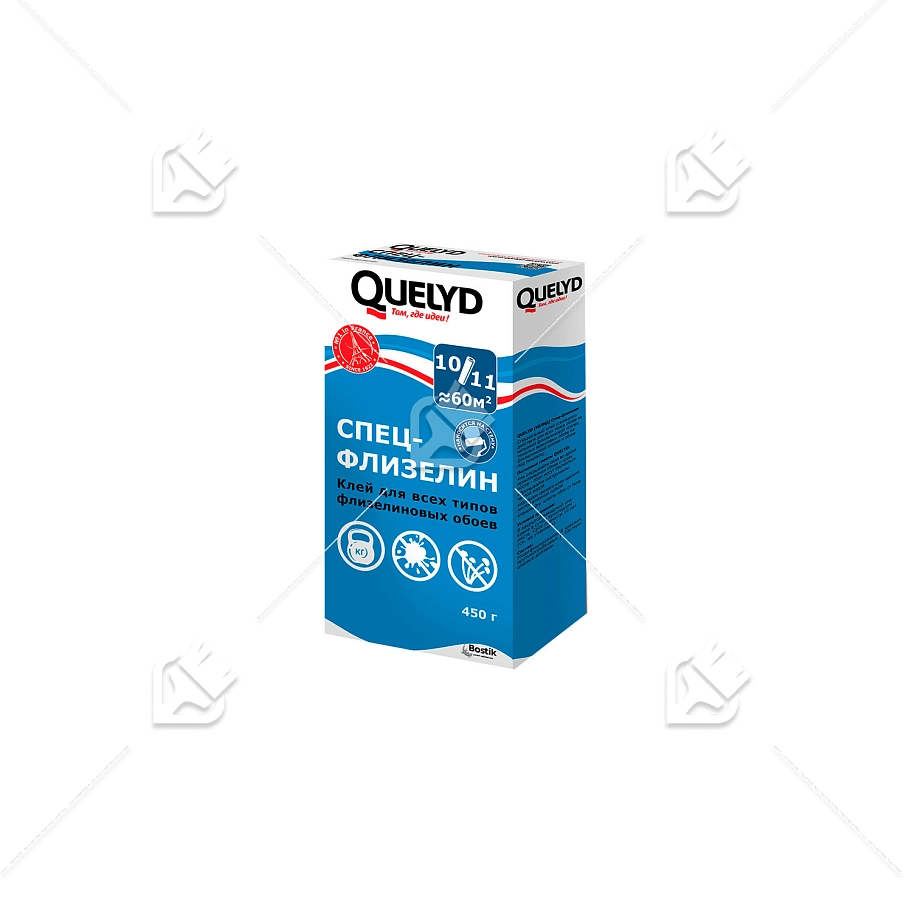 Клей для флизелиновых обоев Quelyd Спец-Флизелин 0,45 кг.