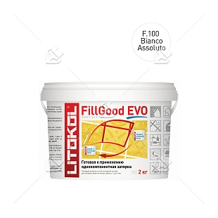 Затирка полиуретановая Litokol FillGood EVO  F.100  абсолютно белый  2 кг 