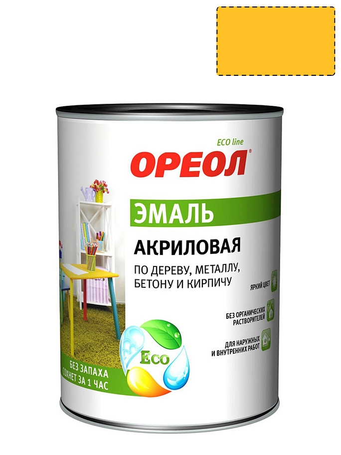 Ореол Эмаль универсальная акриловая глянцевая