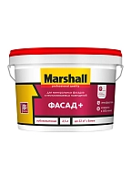 Краска фасадная акриловая водно-дисперсионная Marshall Фасад+ глубокоматовая база BW 2,5 л.