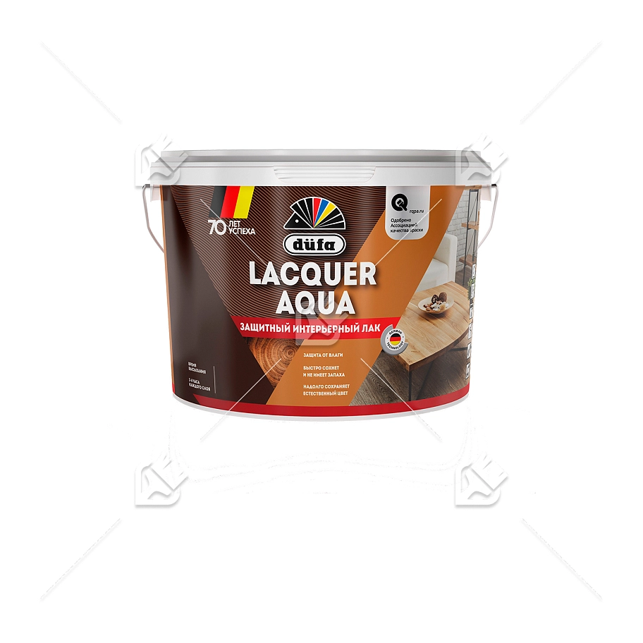 Лак интерьерный Dufa Lacquer Aqua матовый 2,7 л