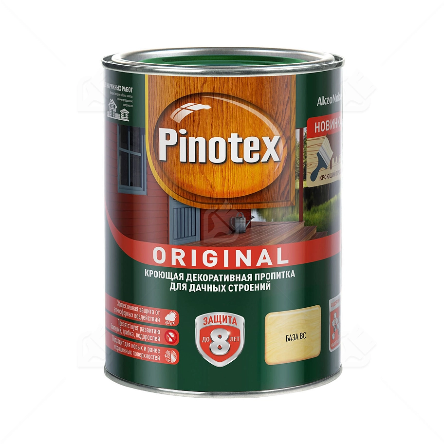 Пропитка декоративная для защиты древесины Pinotex Original база CLR 0,84 л.