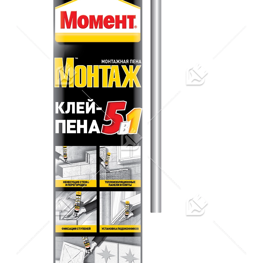 Момент Монтаж 5в1 клей-пена, 750мл NEW