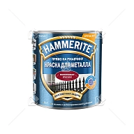 Краска для металлических поверхностей алкидная Hammerite молотковая красный 2,5 л.