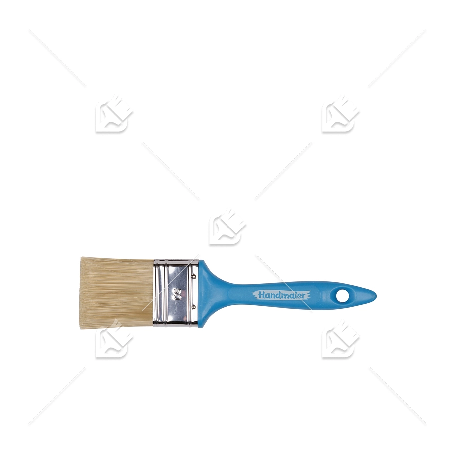 Кисть плоская Handmaler Blue искусственная щетина пластиковая ручка 50 мм.