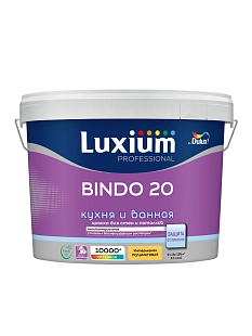 Краска для кухни и ванной Luxium Professional Bindo 20 полуматовая база BC 9 л