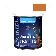 Эмаль ПФ-115 универсальная алкидная Простокрашено оранжевая 1,9 кг.