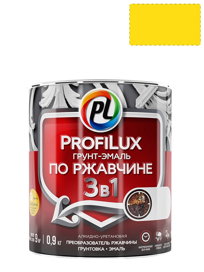 Profilux / Профилюкс Эмаль на ржавчину 3 в 1 полуматовая