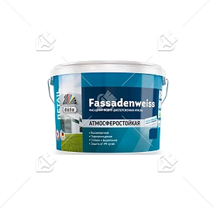 Краска фасадная водно-дисперсионная Dufa Retail Fassadenweiss глубокоматовая база 1 2,5 л.