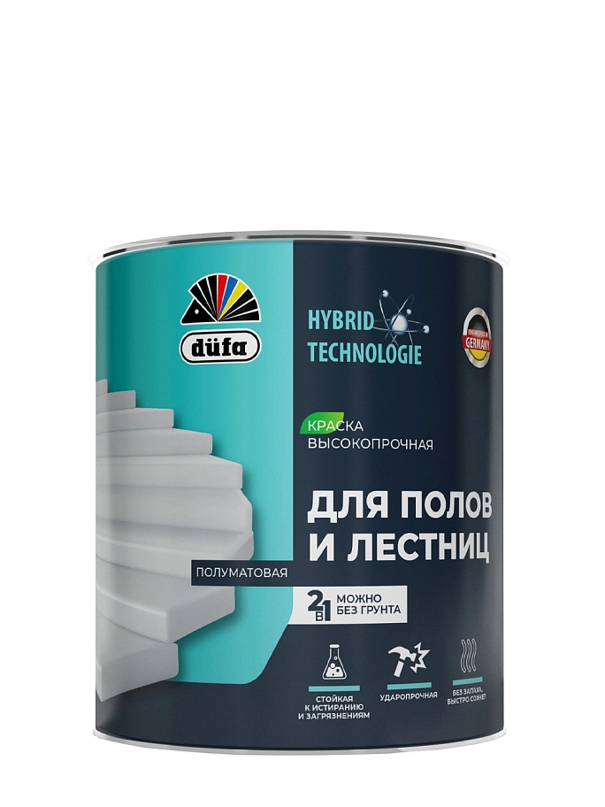 Dufa / Дюфа Эмаль для полов и лестниц акриловая полуматовая
