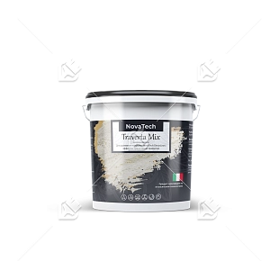 Штукатурка декоративная NovaTech Traverta Mix эффект камня травертина 16 кг