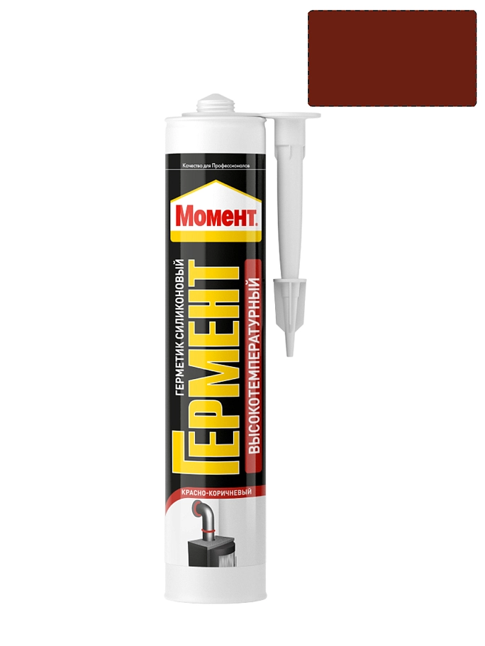 Герметик силиконовый высокотемпературный Момент Гермент 300 мл.