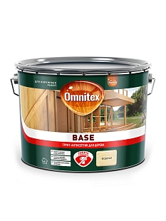 Грунт для защиты древесины Omnitex Base 9 л