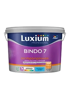 Краска для стен и потолков латексная экстрапрочная Luxium Professional Bindo 7 матовая база BC 9 л