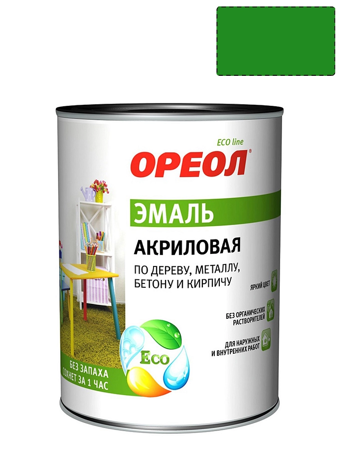 Ореол Эмаль универсальная акриловая глянцевая