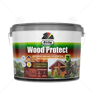 Пропитка декоративная для защиты древесины Dufa Wood Protect махагон 2,5 л
