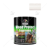 Пропитка декоративная для защиты древесины Dufa Wood Protect Supreme белая 2,5 л
