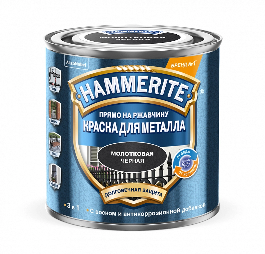 Hammerite / Хаммерайт Краска для металлических поверхностей алкидная молотковая