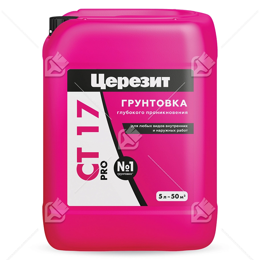Грунт для внутренних и наружных работ глубокого проникновения Церезит СТ 17 Pro 5 л.