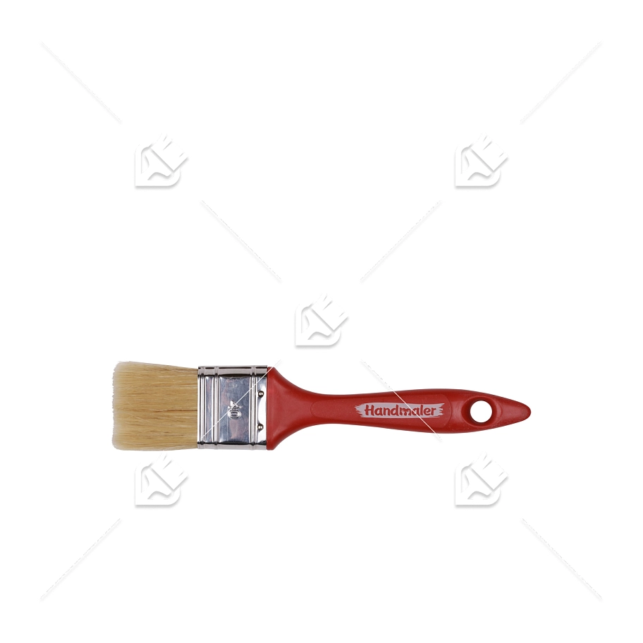 Кисть плоская Handmaler Red светлая смешанная щетина пластиковая ручка 40 мм.
