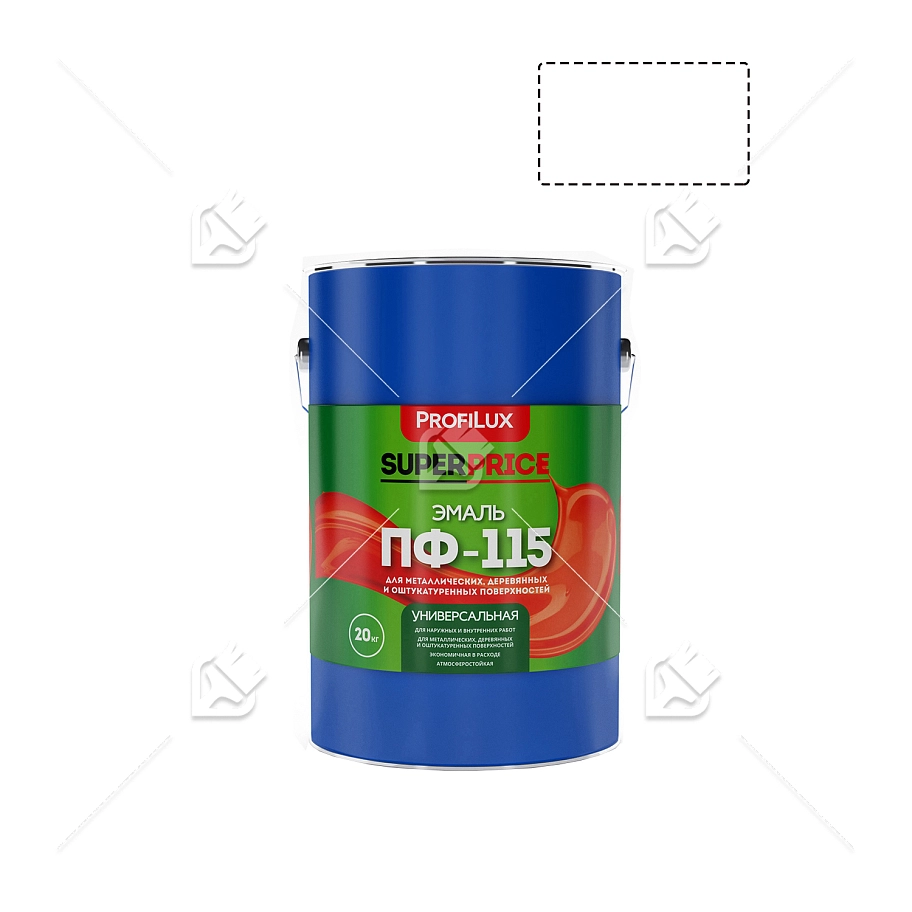 Эмаль ПФ-115 универсальная алкидная Profilux Superprice матовая белая 20 кг.