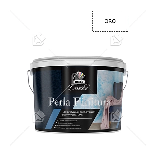 Лак декоративный акриловый лессирующий Dufa Creative Perla Finitura перламутровый база ORO 2,5 л.