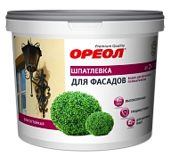 Ореол Шпатлевка для фасадов водно-дисперсионная полиакриловая влагостойкая