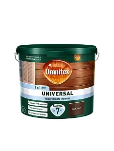 Пропитка защитная для дерева Omnitex Universal 2 в 1 палисандр 2,5 л