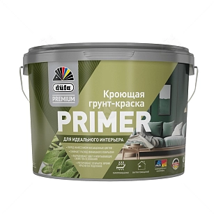 Грунт-краска кроющая Dufa Premium Primer белая 2,5 л