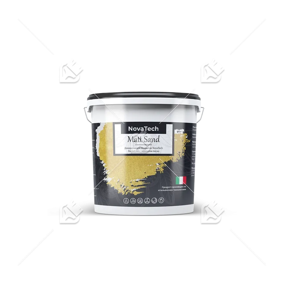 Покрытие декоративное NovaTech Matt Sand с эффектом песчаных вихрей матовый 5 л