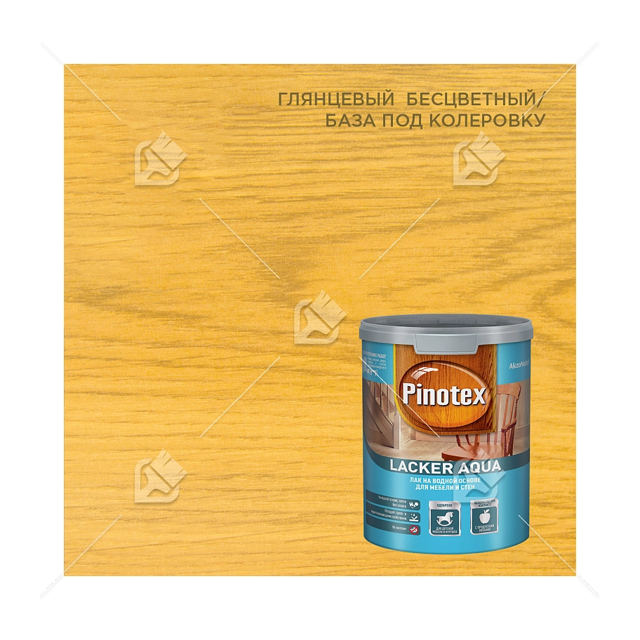 Лак для дерева на водной основе колеруемый Pinotex Lacker Aqua 70 глянцевый 1 л. 
