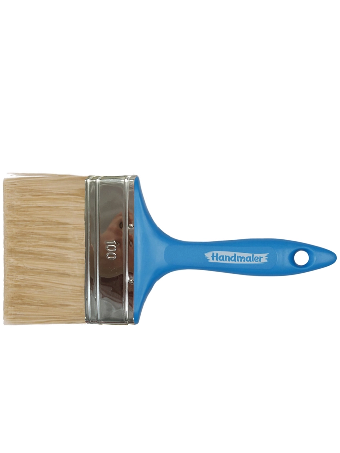 Handmaler Blue / Хэндмалер Синий Кисть плоская искусственная щетина пластиковая ручка