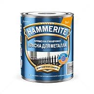 Краска для металлических поверхностей алкидная Hammerite гладкая RAL 9006 серебристая 0,75 л.