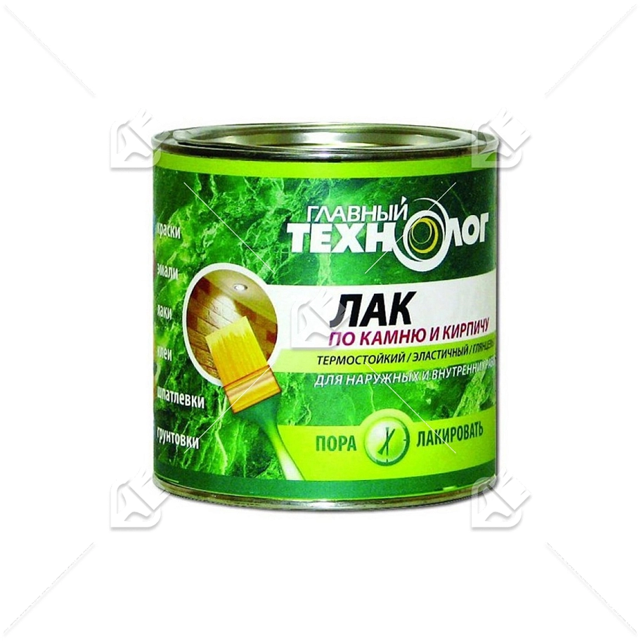 Лак по камню и кирпичу термостойкий Главный Технолог глянцевый 3 л.