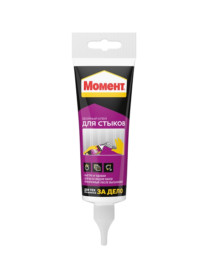 Клей обойный для стыков обоев полимерный Момент 120 г.