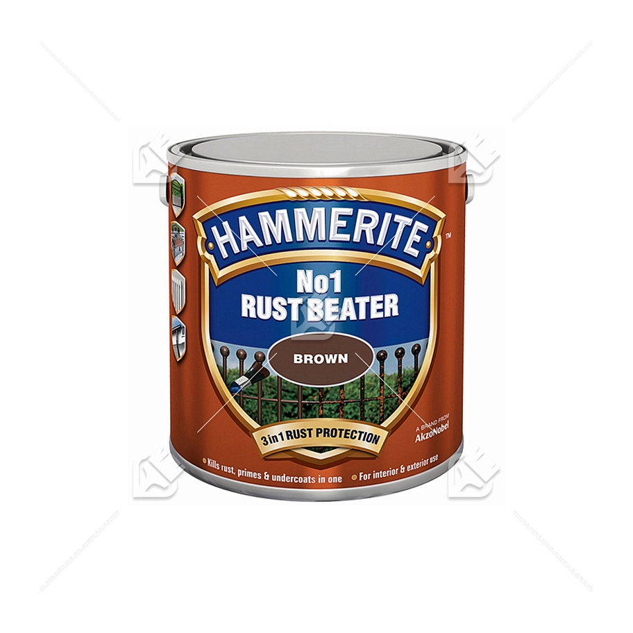 Грунт для черных металлов антикоррозийный Hammerite Rust Beater коричневый 2,5 л