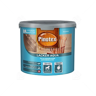 Лак для дерева на водной основе колеруемый Pinotex Lacker Aqua 10 матовый 2,7 л.