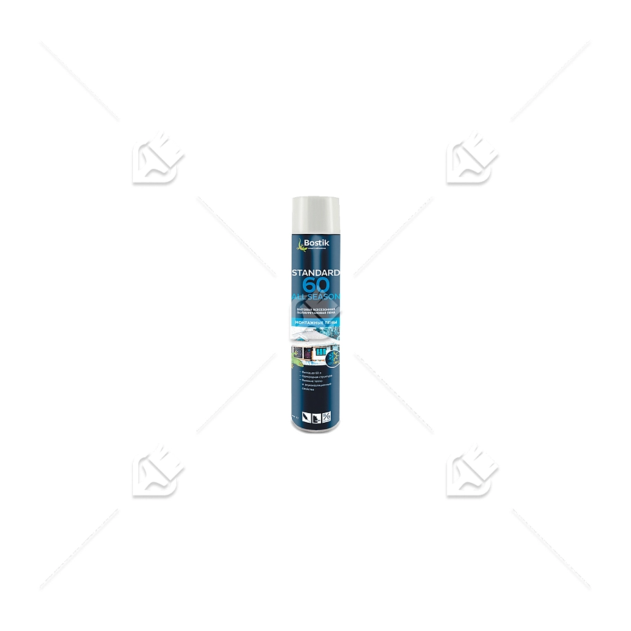 Пена стандартная Bostik Standard All Seasons 60 всесезонная 750 мл. выход 60 л.