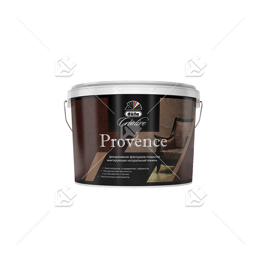 Штукатурка декоративная Dufa Creative Provence эффект натурального каменя 15 кг. 