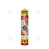 Герметик полиуретановый универсальный Soudal Flex PU 40 черный 300 мл.