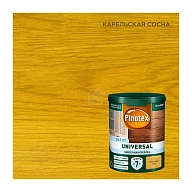 Pinotex Universal 2 в 1 универсальная пропитка для древесины Карельская сосна 0,9л