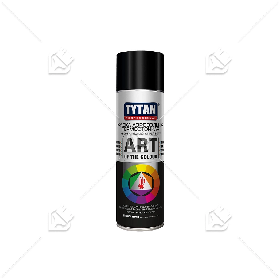 Краска универсальная аэрозольная термостойкая Tytan Professional Art of the colour черная 400 мл.