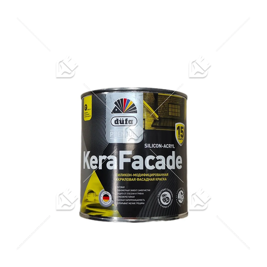 Краска фасадная акриловая силикон-модифицированная Dufa Premium Kerafacade матовая база 1 0,9 л