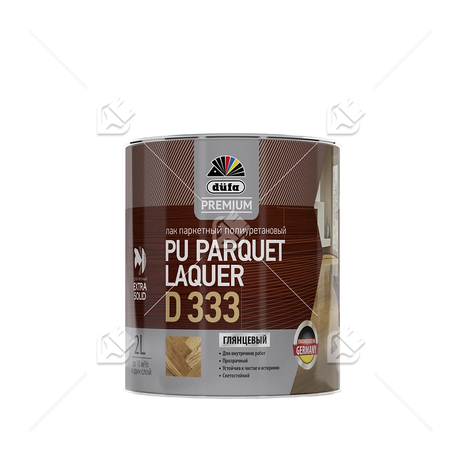Лак паркетный полиуретановый Dufa Premium PU Parquet Laquer D333 глянцевый 2 л